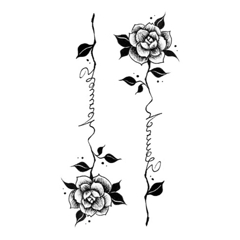 Flower Tattoo Sticker