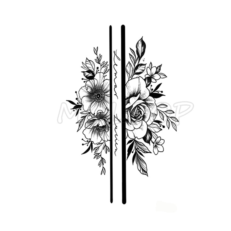 Flower Tattoo Sticker