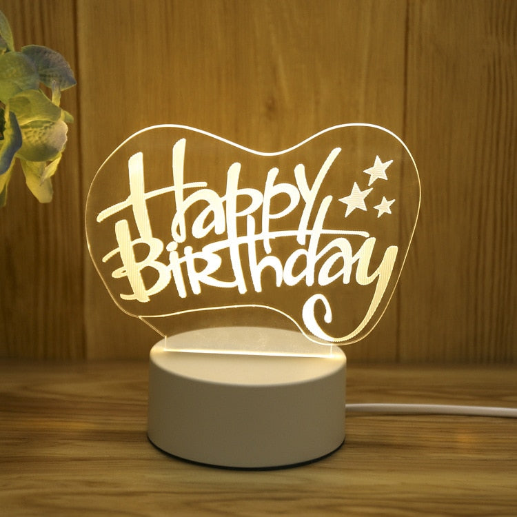 Christmas 3D Acrylic Night Light