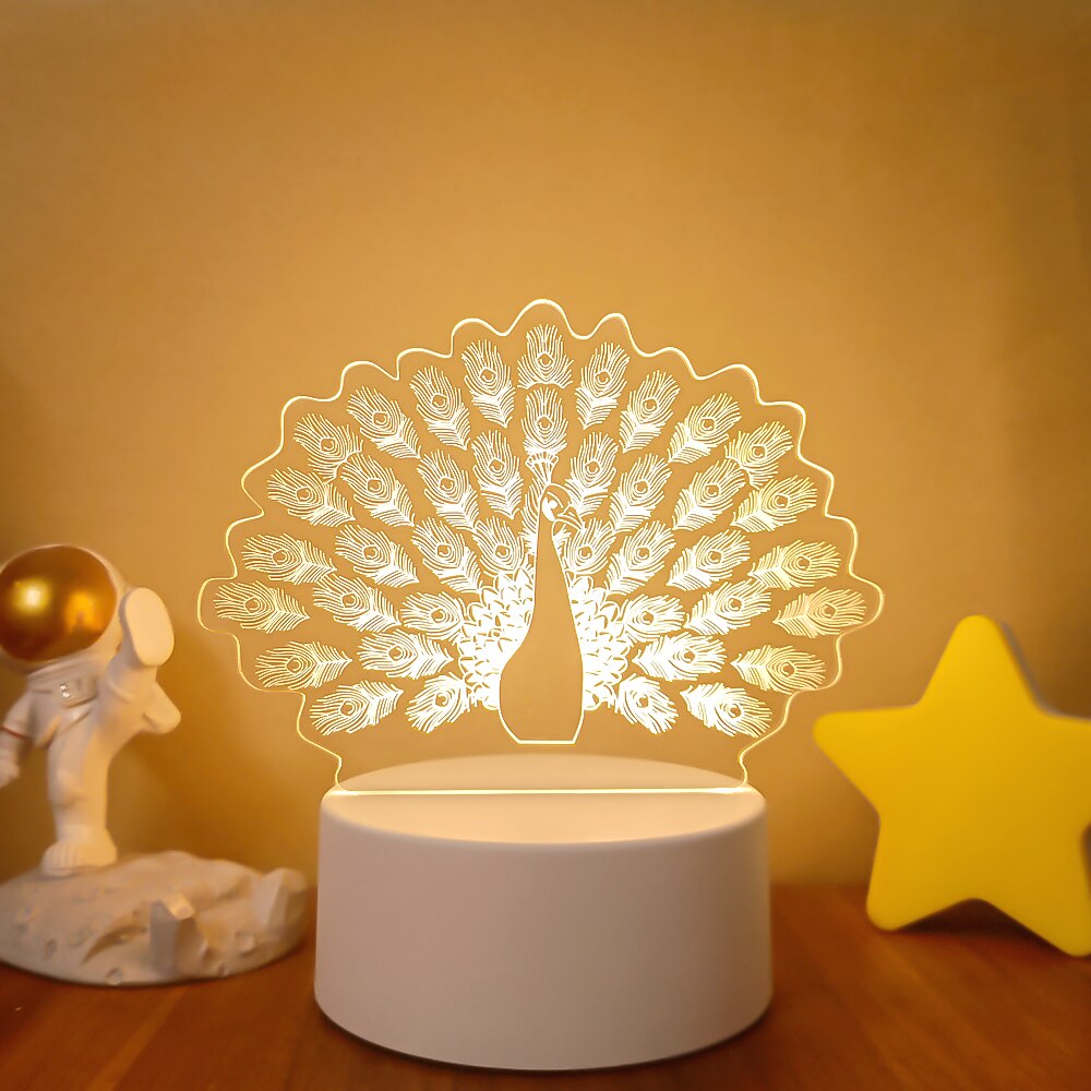 3D Acrylic USB Led Night Lamp