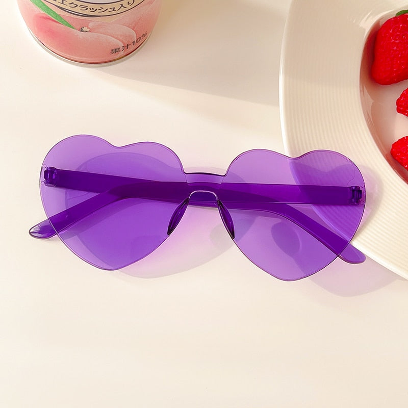 Love Heart Multicolor Party Sunglasses