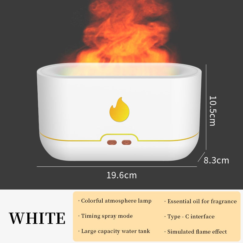 180ML USB  Simulation Flame Air Diffuser