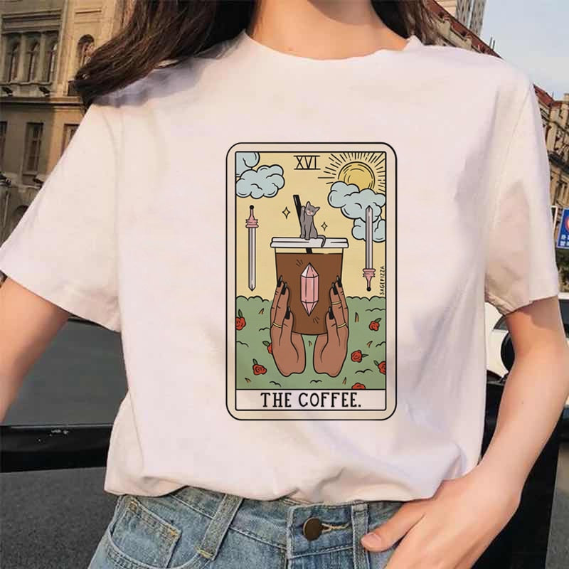 Tarot Card Funny Cartoon T-Shirt