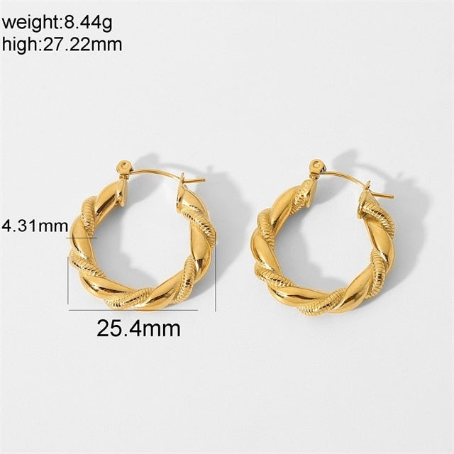 Chunky Hoop Earrings