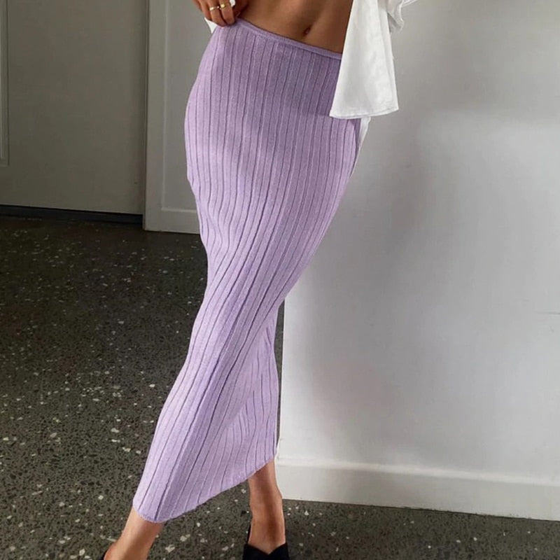 Knit Long Skirt