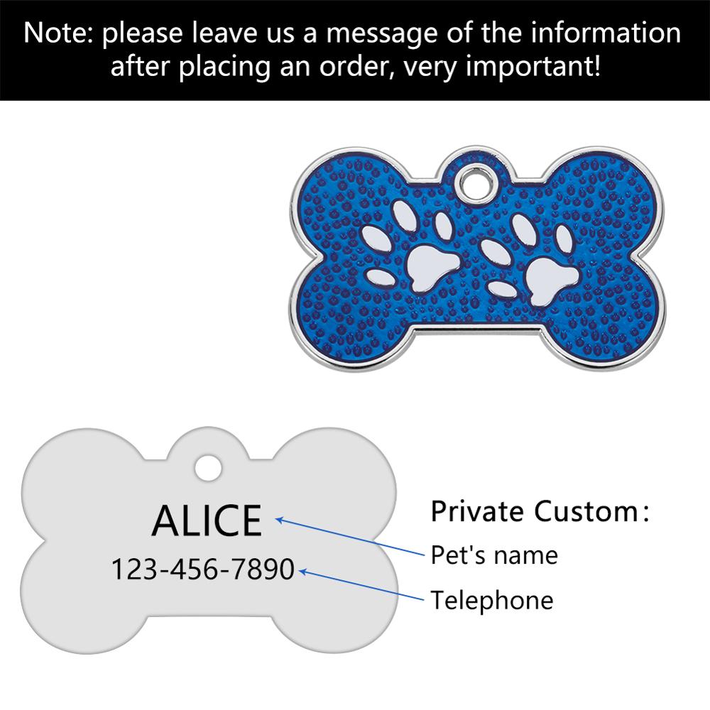 Anti-lost Custom Dog ID Tag Engraved Pet Collar