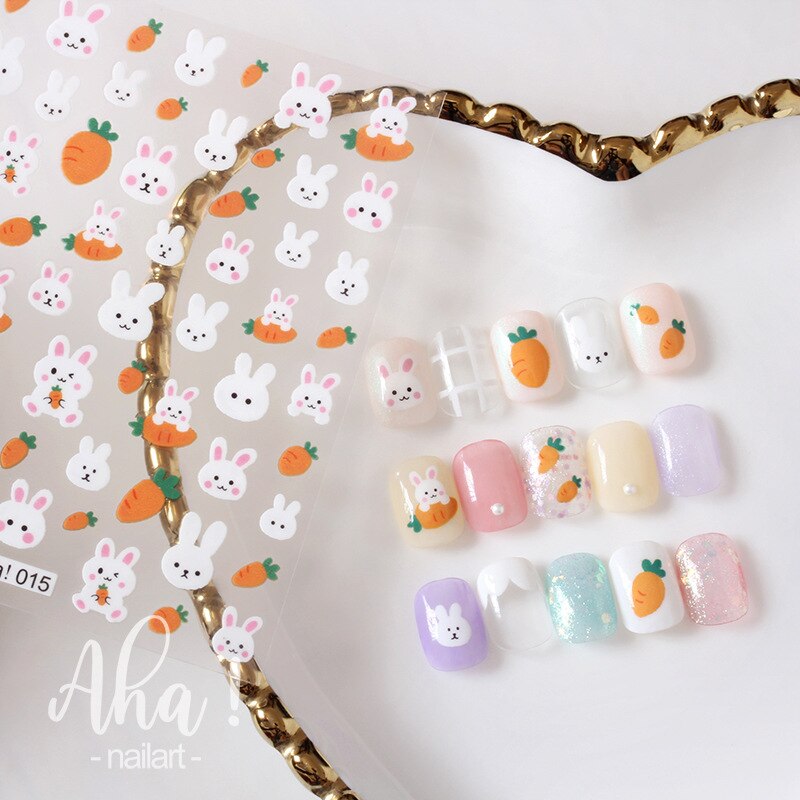1 sheet Smile Nail Art 3D Stickers