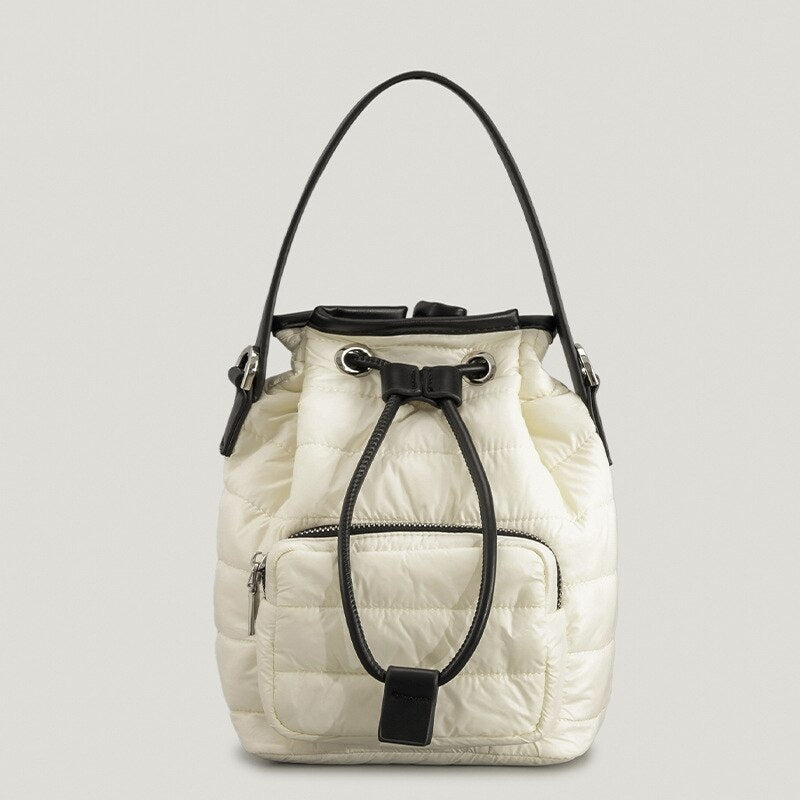Nylon Padded Bucket Bag