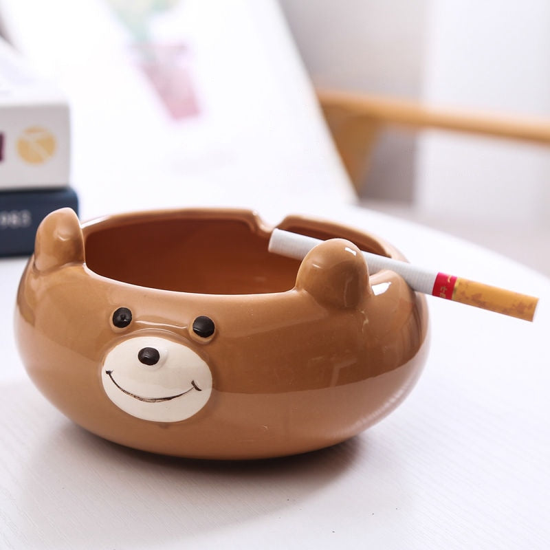 Cute Animals Ceramic Ashtray