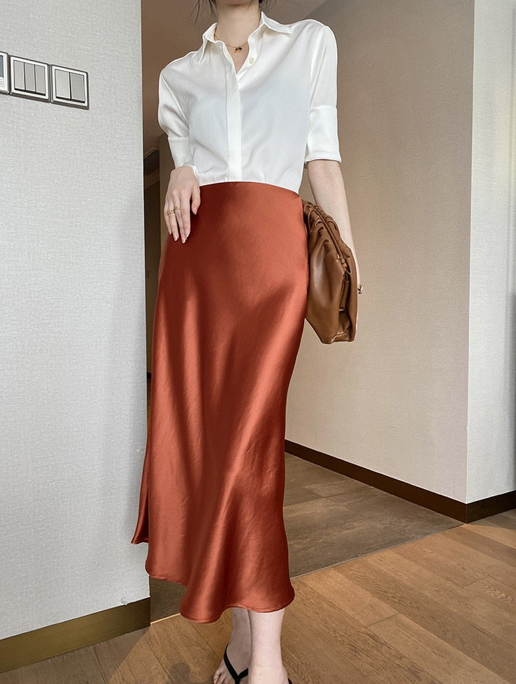 Silk Satin Skirts