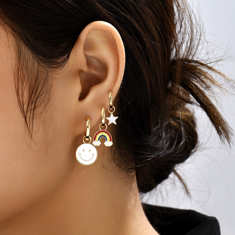 Gold Huggies  Earring