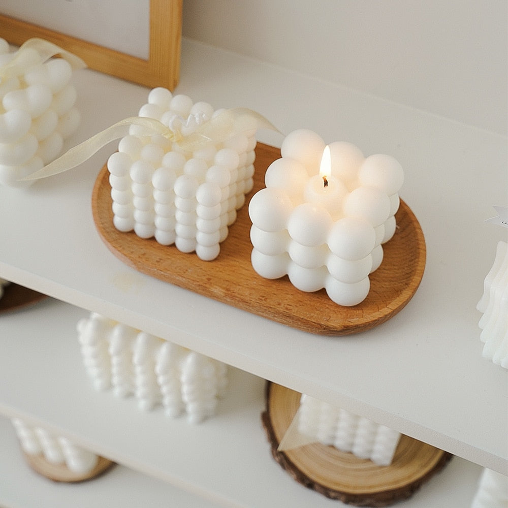 Geometric Rubik's Cube Scented Candle