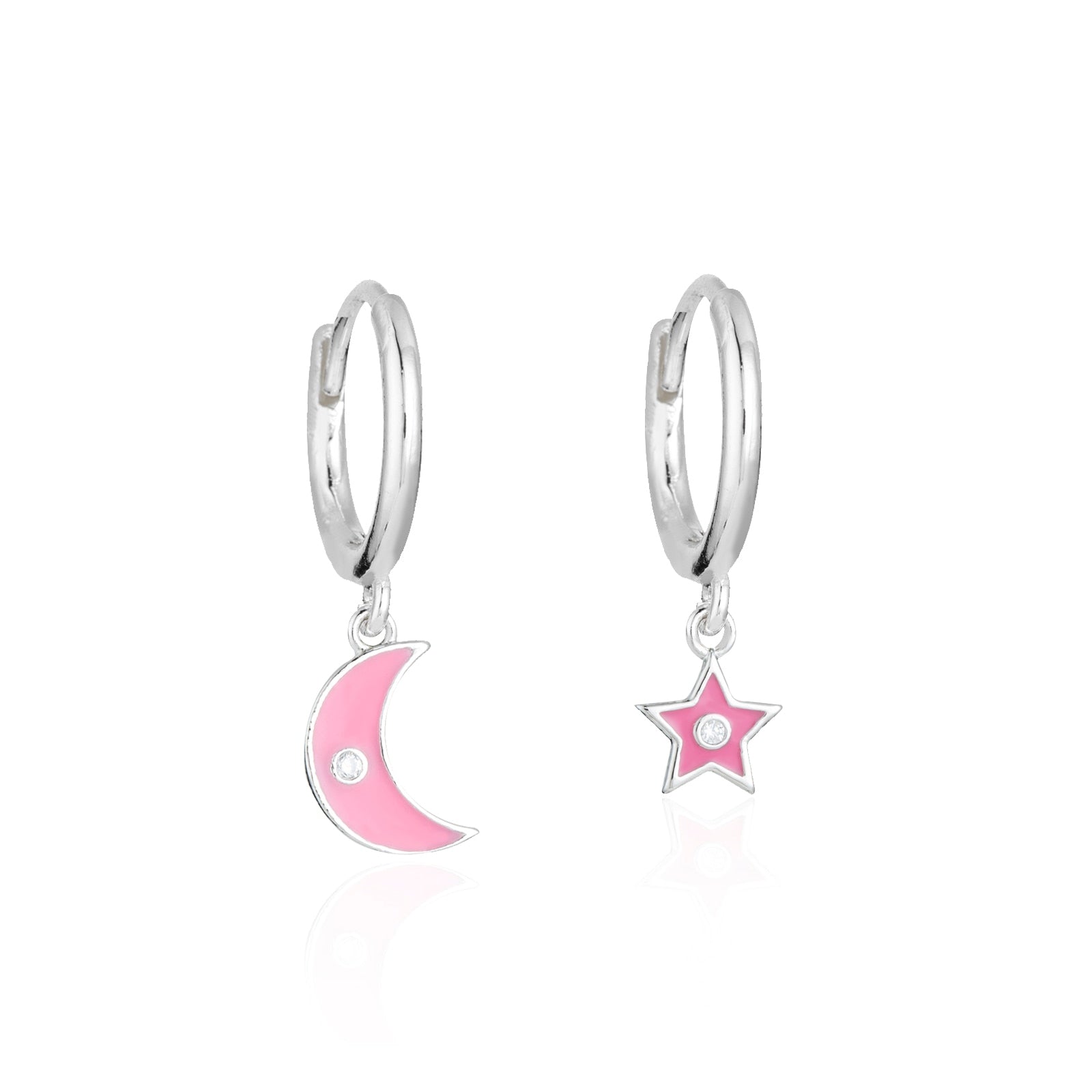Star Heart Rhinestone Earring