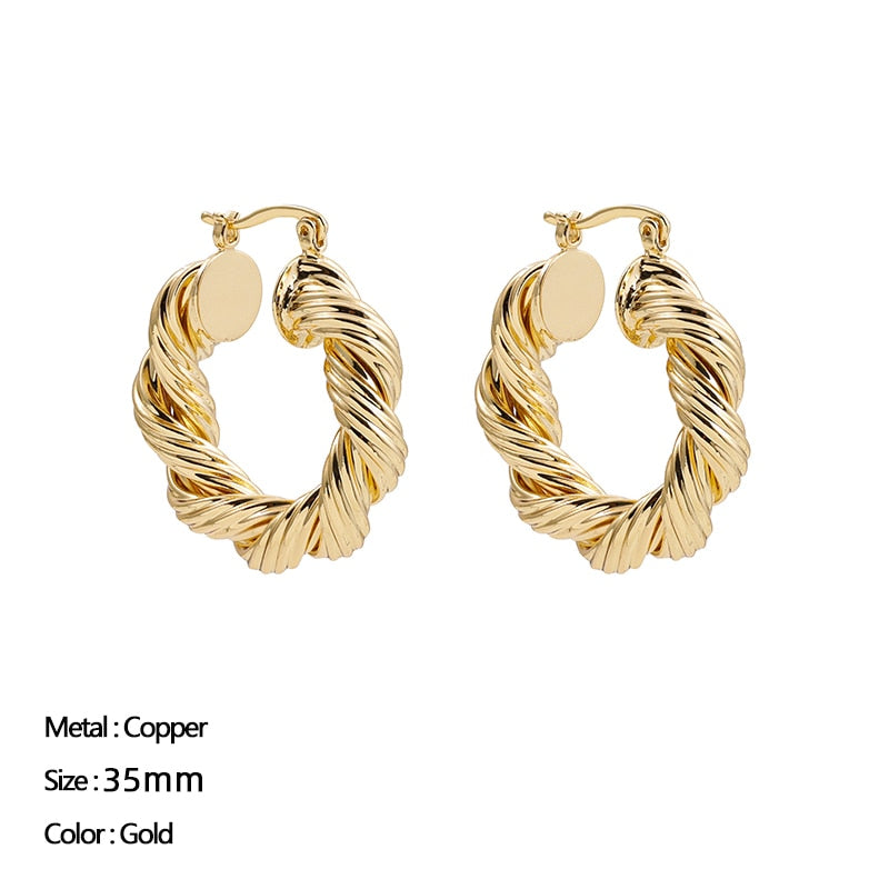 Classic Circle Hoop Earrings