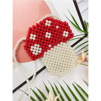 Beaded Mushroom Chain Bag