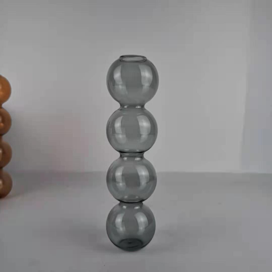 Nordic Glass Bubble Flower Vases