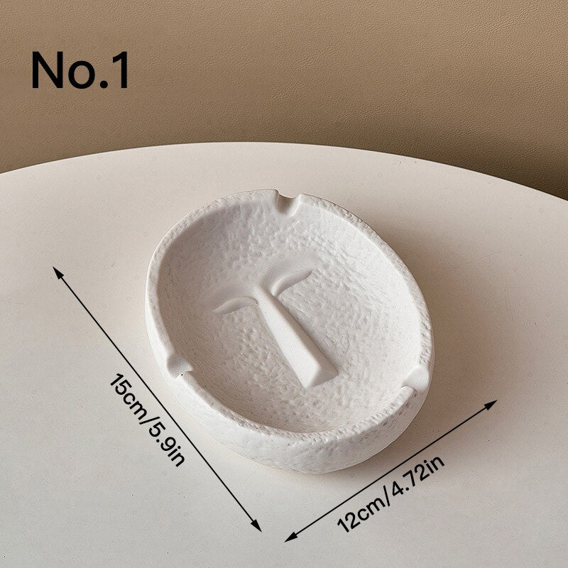 Ceramic Face Ashtray