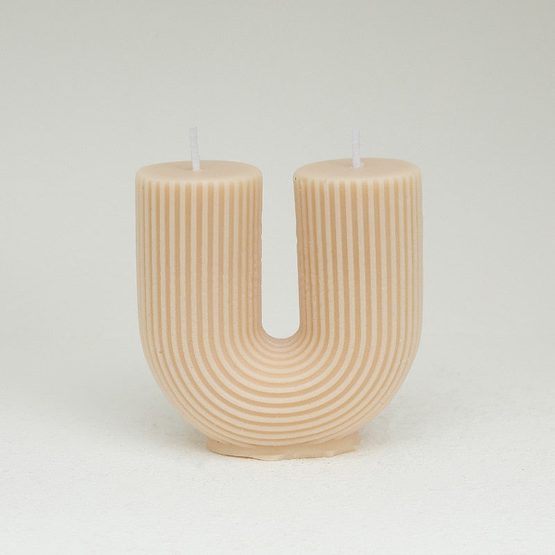 U-Shaped Home Decorative Candle