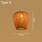 Woven Bamboo Pendant Lights