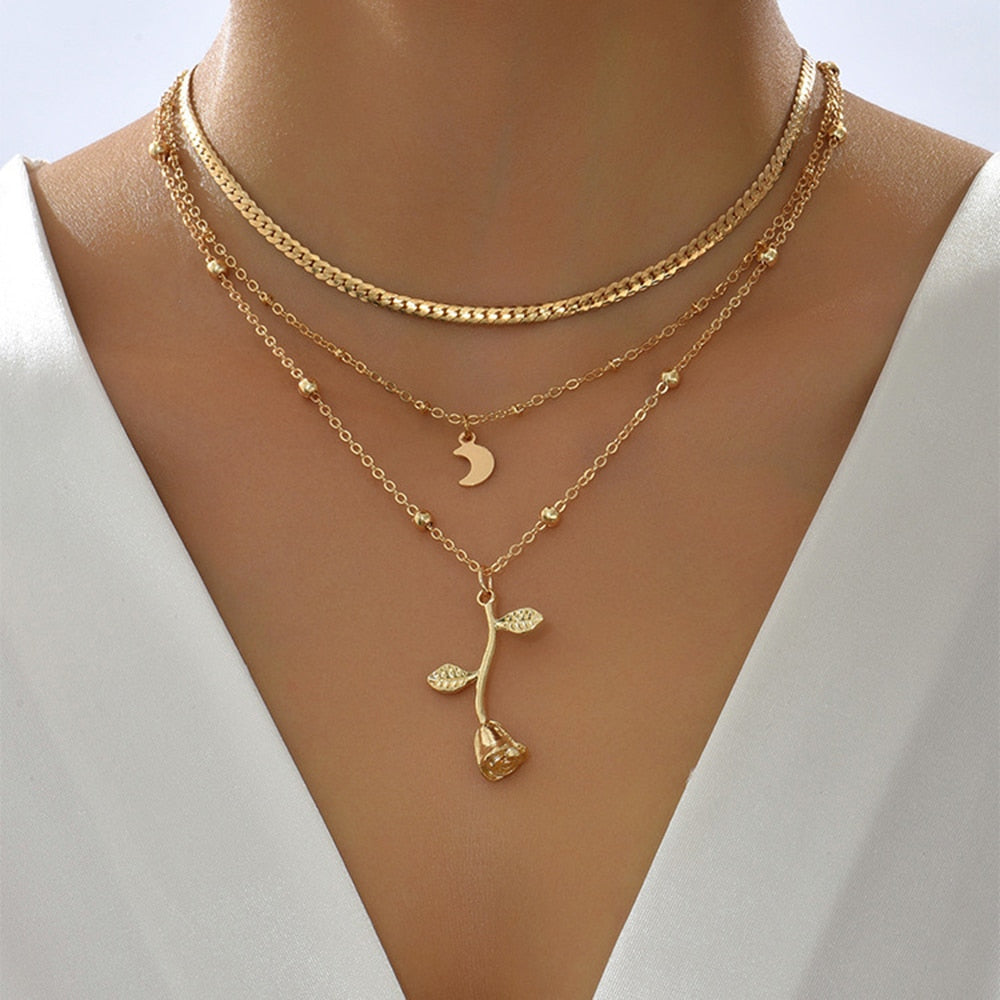 Moon Gold Necklace