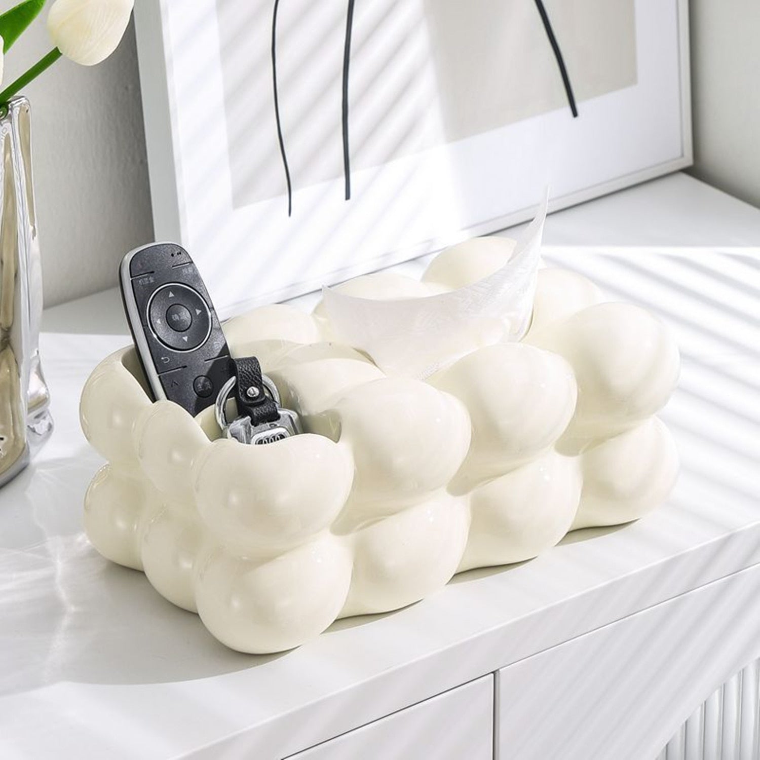 Nordic Ceramic Tissue Storage Box