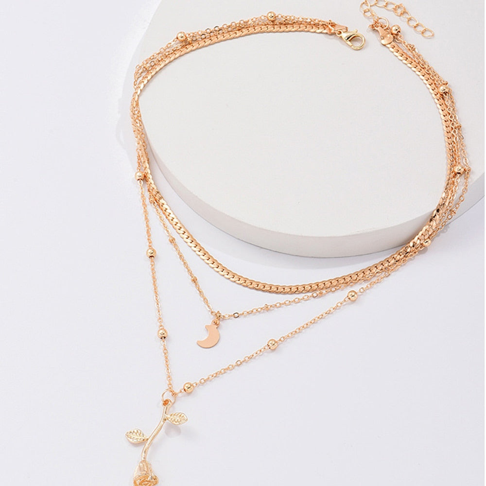 Moon Gold Necklace