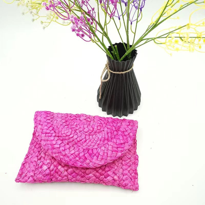 Straw Clutch Bag