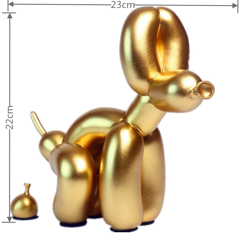 Balloon Dog Doggy Poo Sculpture