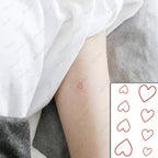 Waterproof SticketTattoo Red Heart