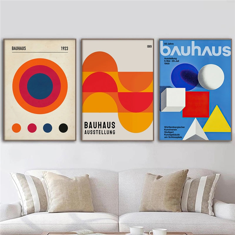 Abstract Bauhaus Wall Art