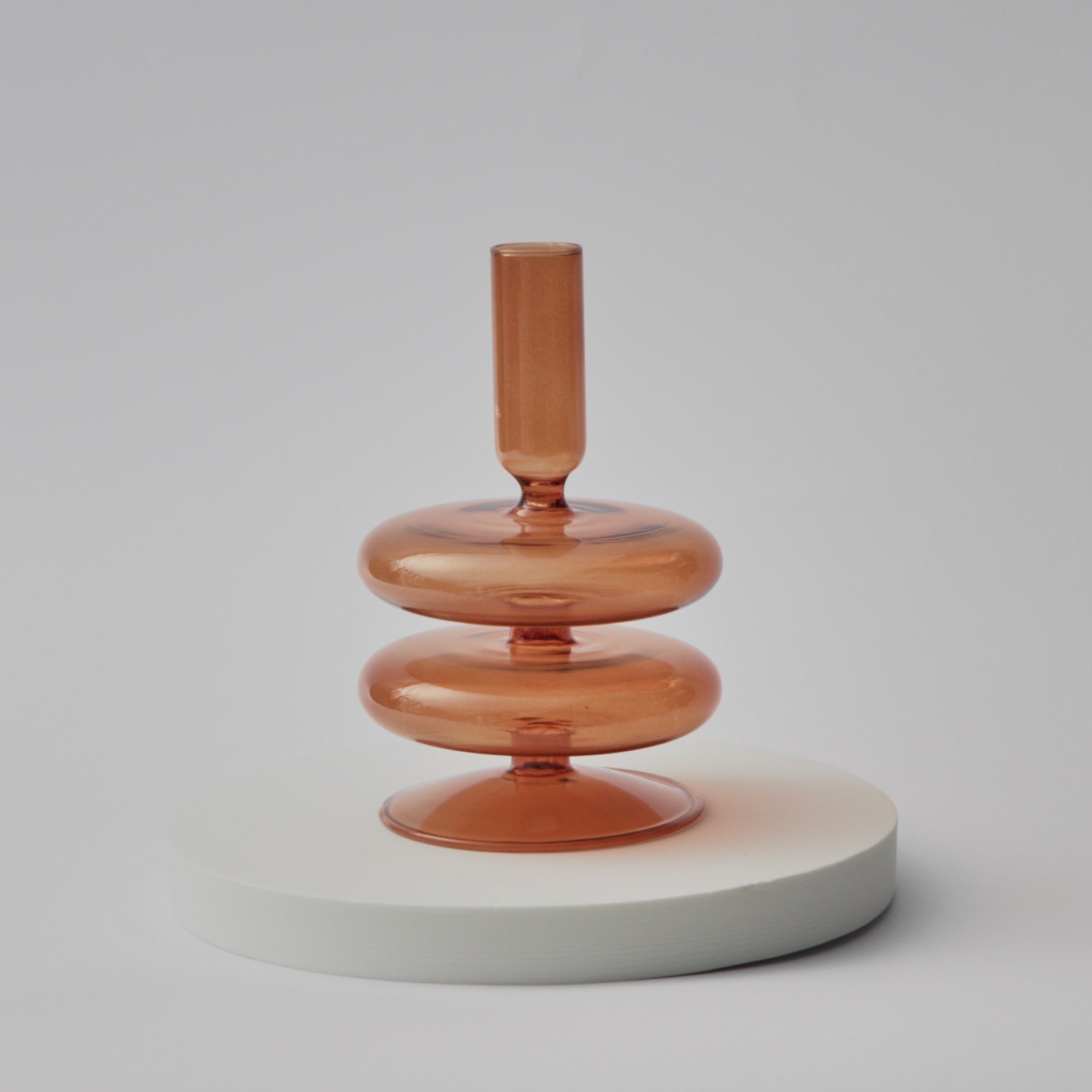 Neptune Glass Candle Holders