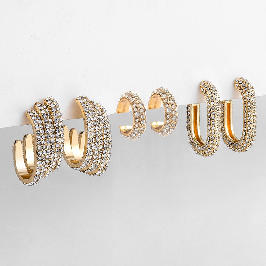 Minimalist Geometric Twist Hoop Earrings