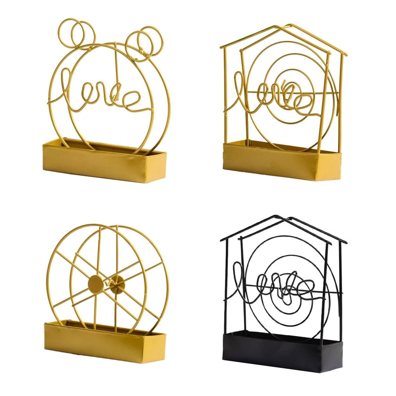 Gold Bird Cage Mosquito Coil Holder