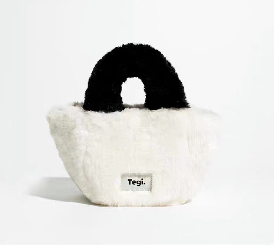 Faux Fur Small Tote Bag