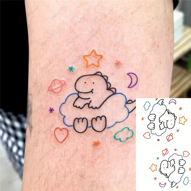 Waterproof SticketTattoo Red Heart