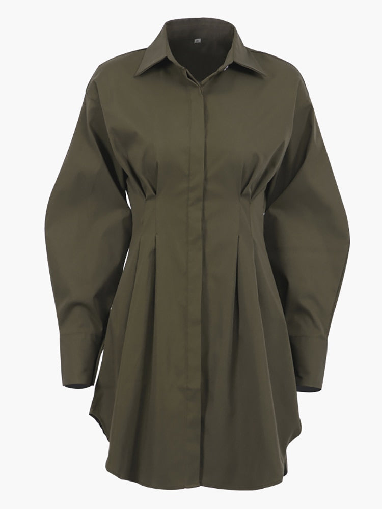 Oversize Shirt Dress Women
