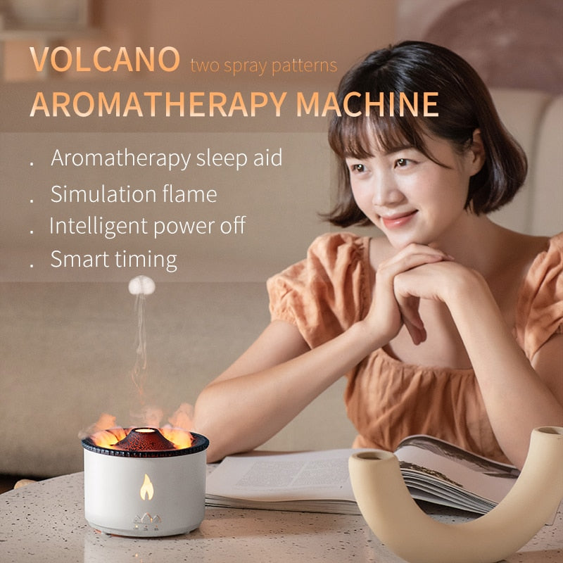 360ml Volcanic Flame Aroma Diffuser