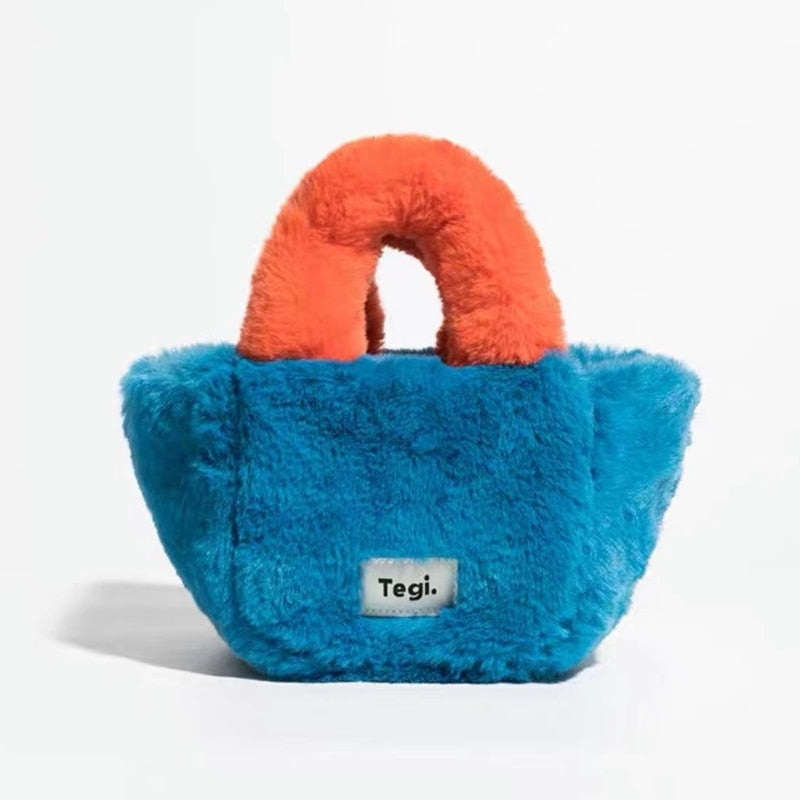 Faux Fur Small Tote Bag