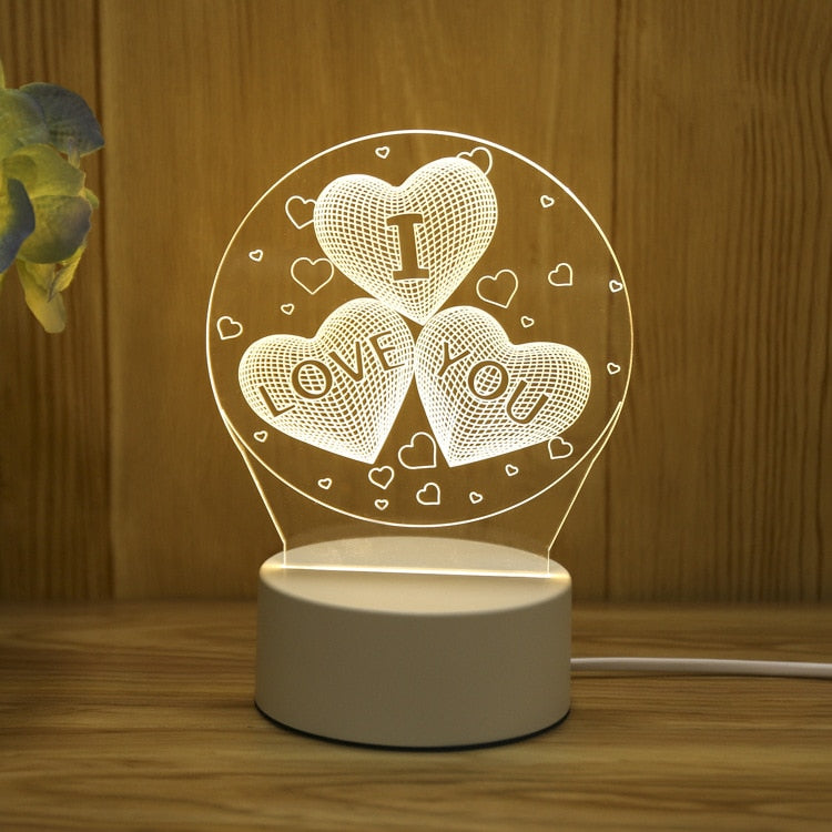 Christmas 3D Acrylic Night Light