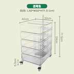 Acrylic Rotary Storage Trolley
