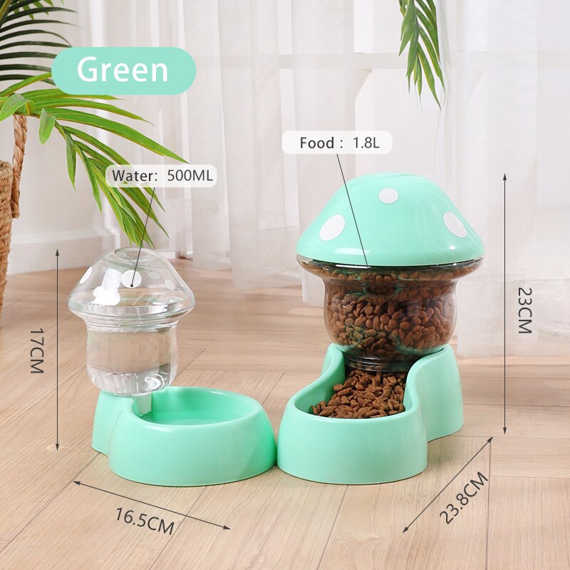 Mushroom Automatic Food Dispenser