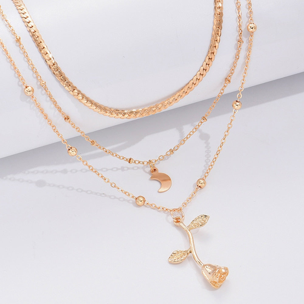 Moon Gold Necklace