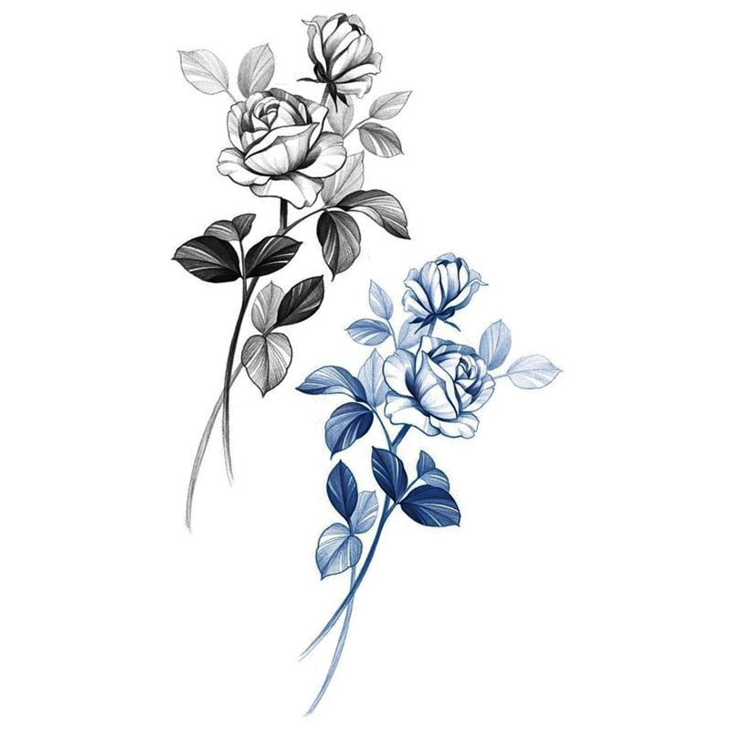 Flower Tattoo Sticker