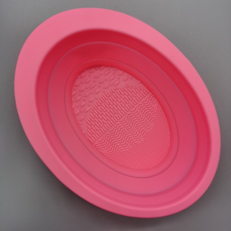 Silicone Makeup Brush Cleaner Bowl Foldable