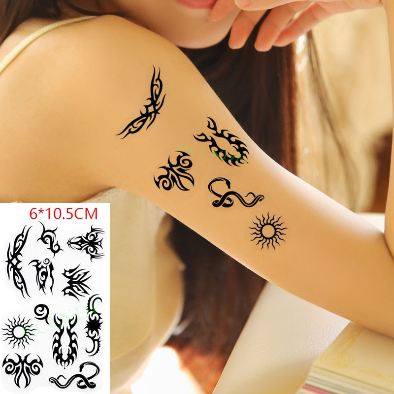 Smile Face Tattoo Sticker