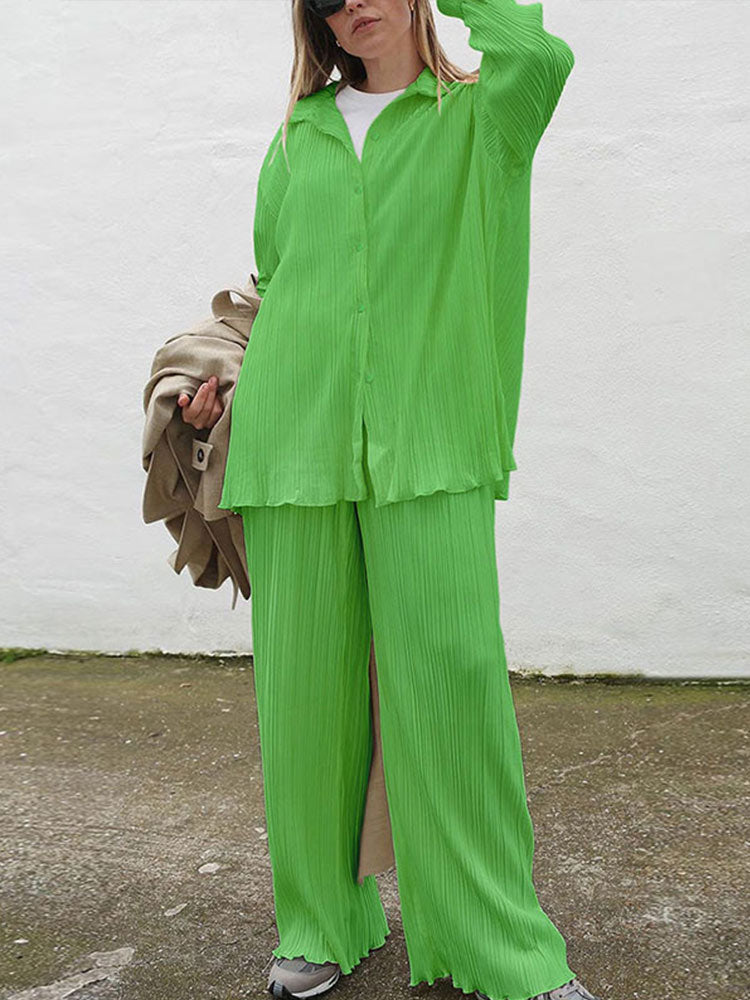 Cardigan Two-Piece Loose Set