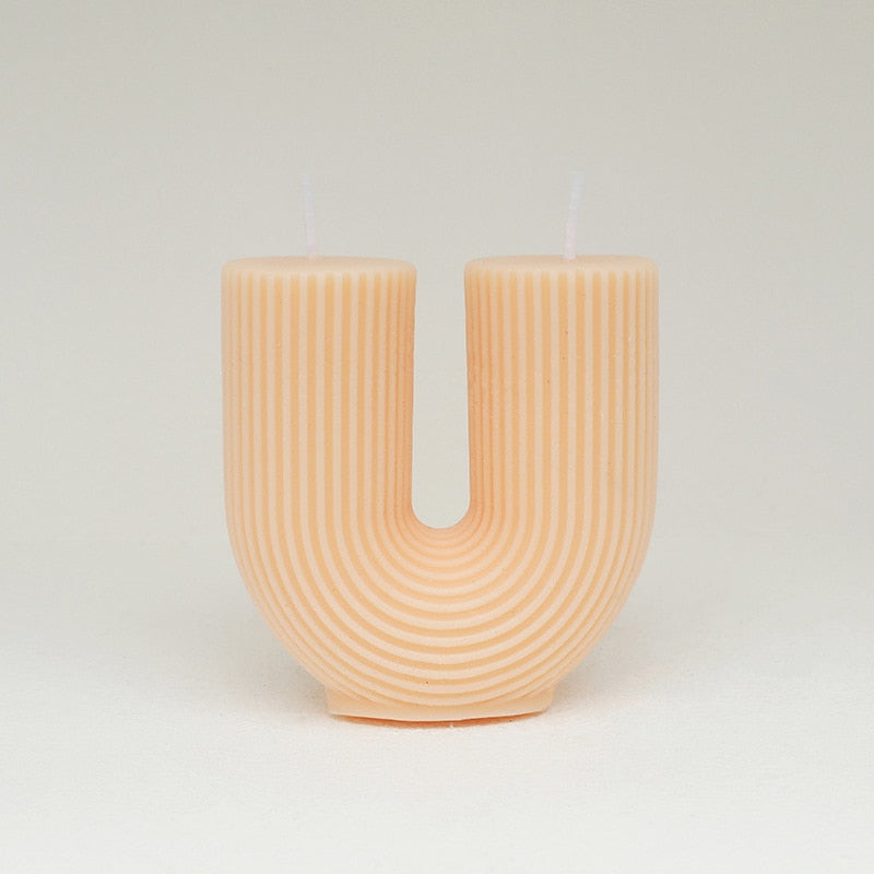 U-Shaped Home Decorative Candle