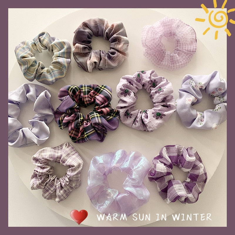1/7 Pcs/Set Women Hair Scrunchies