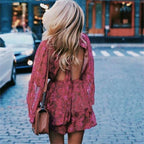 Peacock Floral Print Jumpsui