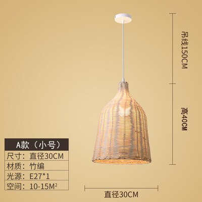 Handmade Rattan Hanging Lamp